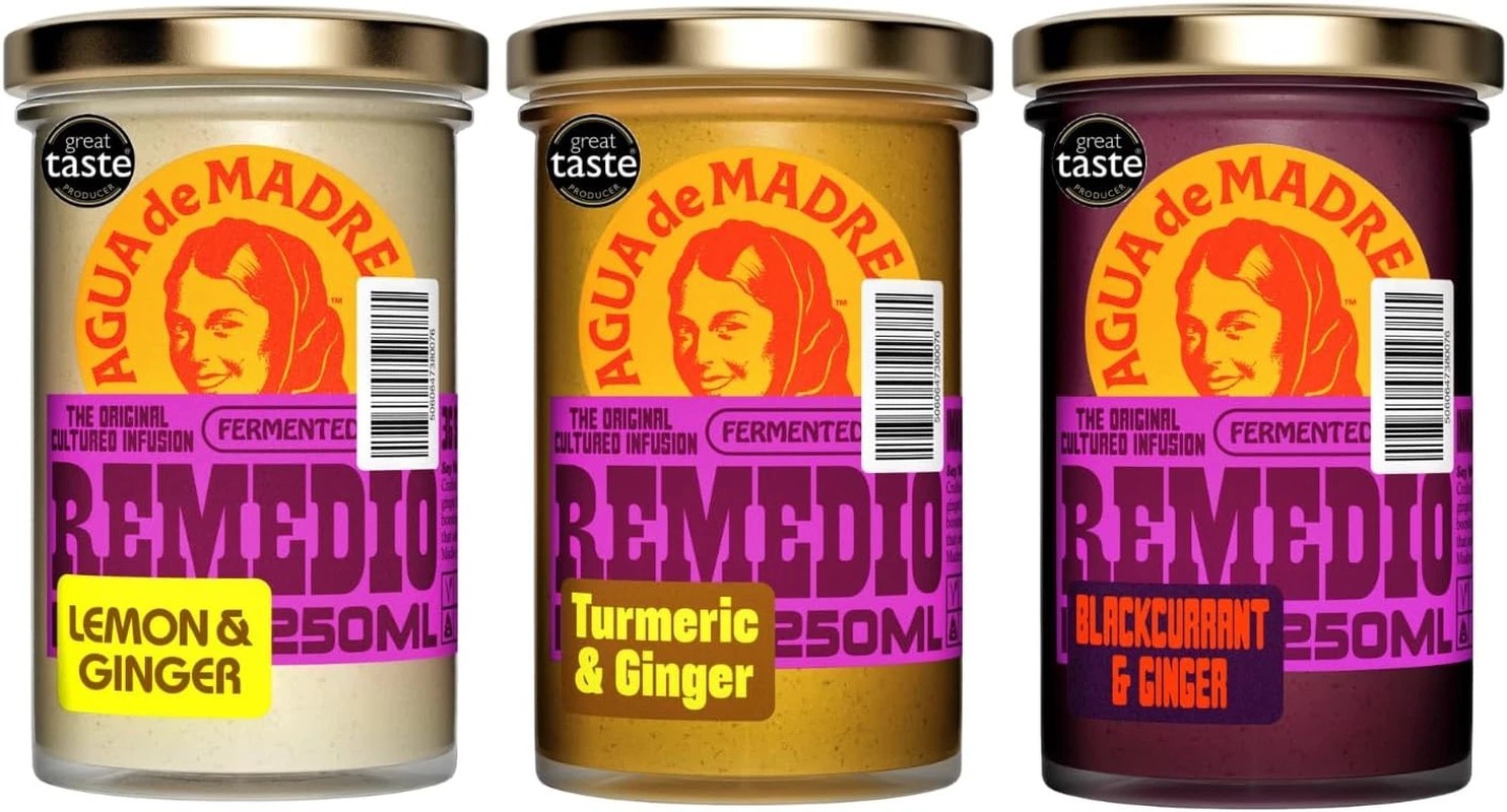 Agua De Madre Fresh Tea Infusion (Mixed Flavours), Fermented Fruit Drink
