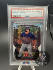 2023 Bowman Chrome Prospects Mega Box Mojo Refractor Roman Anthony PSA 9 MINT🔥