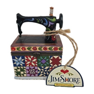 Jim Shore Create A Life Sew Beautiful 4014697 Heartwood Creek 2009 Trinket Box 