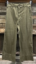 Women s SPANX Green Supersmooth Stretch Twill Cropped Wide Leg Pants M A8