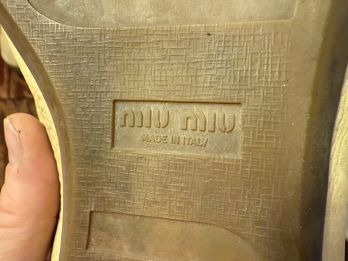 Scarpe sneakers/vestito vintage Miu Miu By Prada scamosciate/pelle taglia 11? - Foto 4 di 12