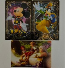 Disney Kingdom Hearts Character Card Set Mickey Goofy Sora Riku Kairi 3pcsDisn