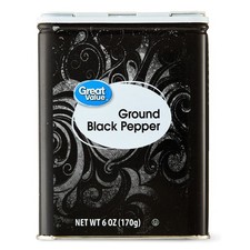 Great Value Ground Black Pepper, 6 oz,NEW PRODUCT EXPLOSION,NEW PRODUCT IDEAS