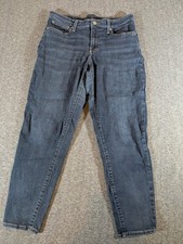 Lucky Brand Jeans Women's Mid Rise Skinny Ankle Ava Size 12/31 Dark Wash