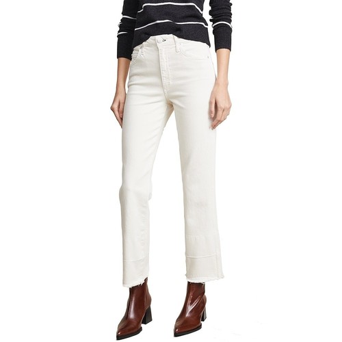 AMO Gr. 27 Denim High Rise Bella White Oak Jeans mit undone Saum für Damen
