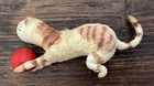 RARE Antique Christmas German CAT PLAYING with a BALL COTTON ORNAMENT — photo 1