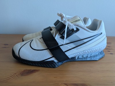 Nike Romaleos 4 White Black Men Weightlifting Cross Training Crossfit Shoes Nike Romaleos 4  main image 4