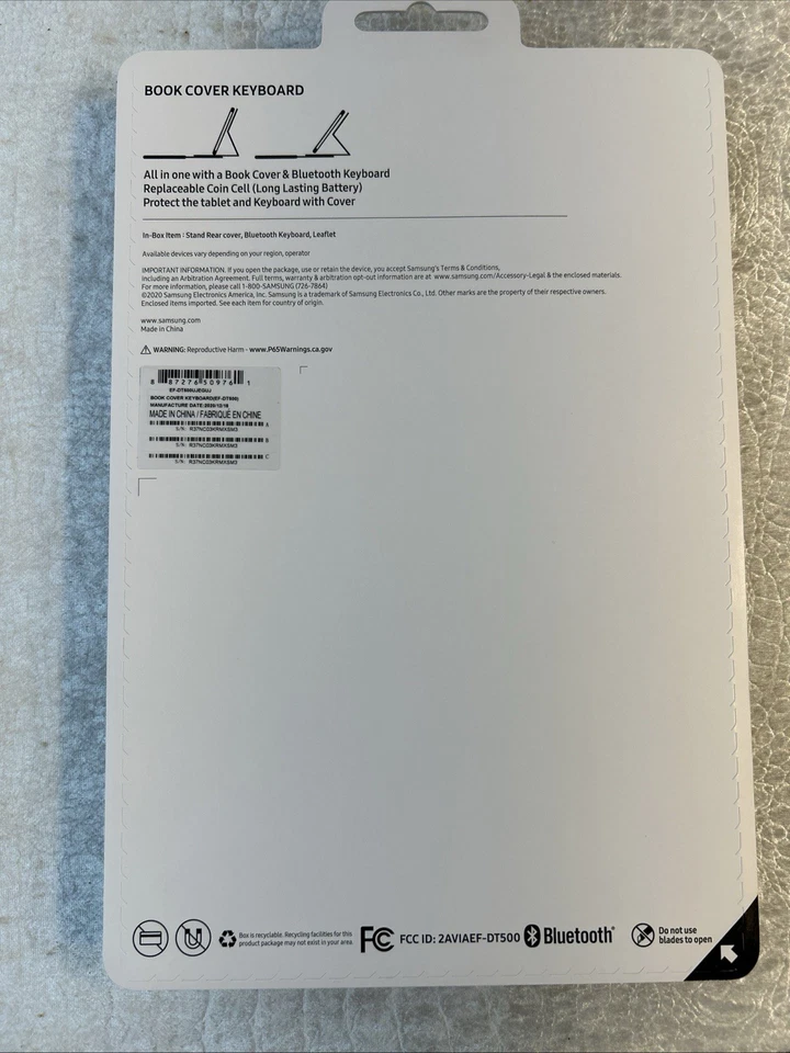 Samsung Galaxy Tab A7 Keyboard Book Cover Bluetooth, Gray - Image 2 of 3