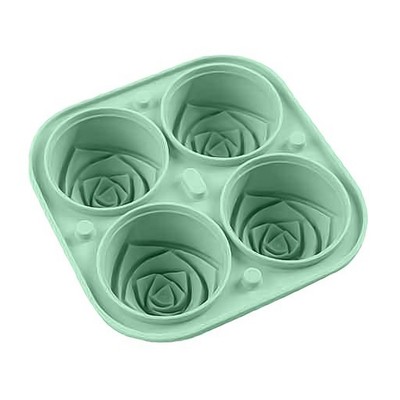 3D Rose Eiswürfelbereiter für elegante Getränke Machen Sie 4 riesige Blumenfo