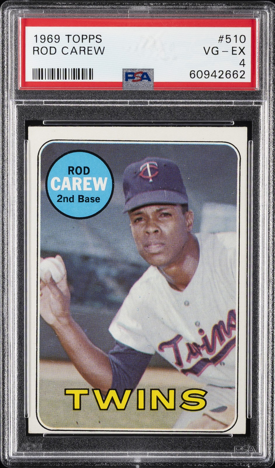 1969 TOPPS #510 ROD CAREW PSA 4