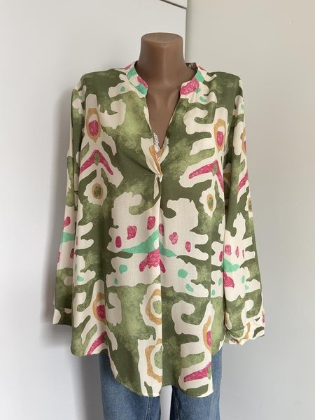 Women Key Largo Shirt Khaki Viscose 40 / L / 48