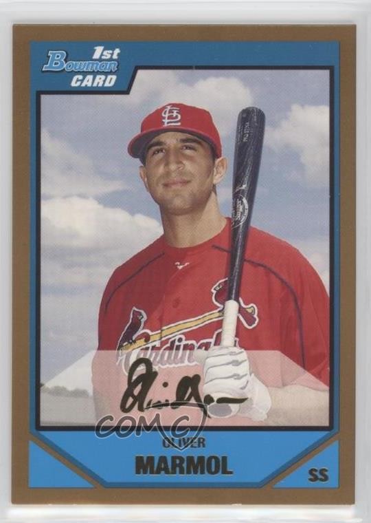 2007 Bowman Draft Prospects Gold Oliver Marmol #BDPP17 04br
