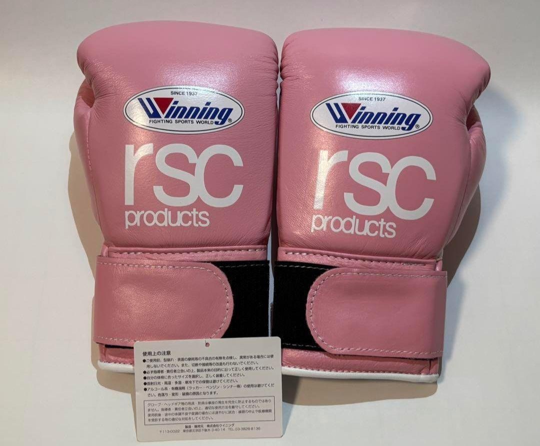 Winning rsc productsコラボグローブ 8 オンス ピンク Winning × rsc Boxing Gloves Professional 8oz Pink MagicTape