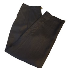 Lauren Ralph Lauren Womens 16 Pants Blue Linen Wide Leg Dressy Trouser Classic