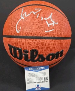 JORDAN POOLE Autographed NEW ORLEANS PELICANS Wilson Basketball. BECKETT