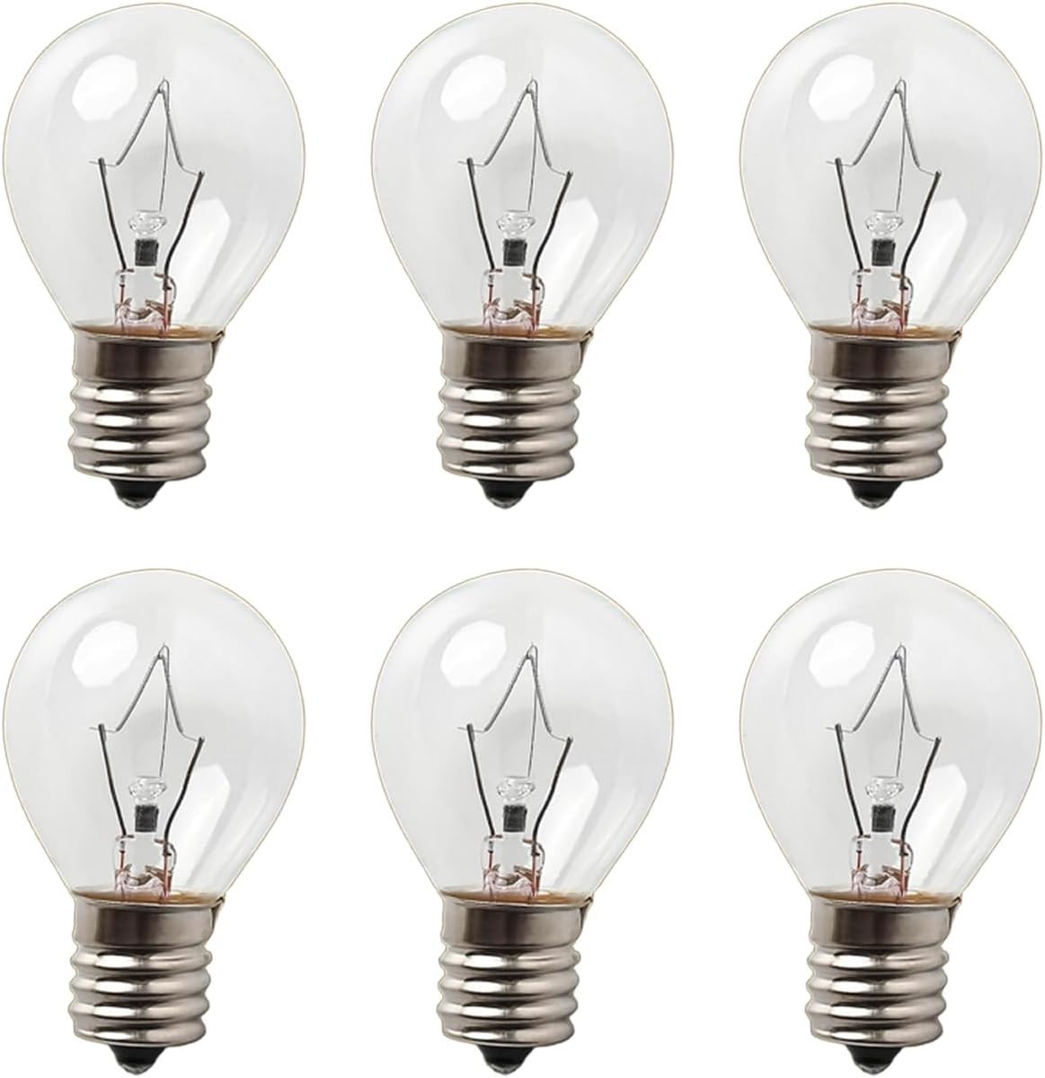 Lava Lamp Bulb 25 Watt, S11 E17 Base 120 Volt for 14.5in Glitter and Lava Lamps