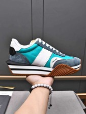 Tom Ford James Brown Blue grey Men's shoes US Size 8-11