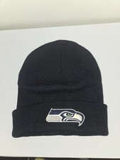 Seattle Seahawks Official NFL Beanie Knit Hat One Size Adult EUC