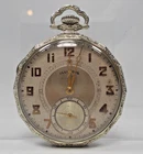 Antique Illinois Pocket Watch 17 Jewel 14K G.F. Art Deco Style