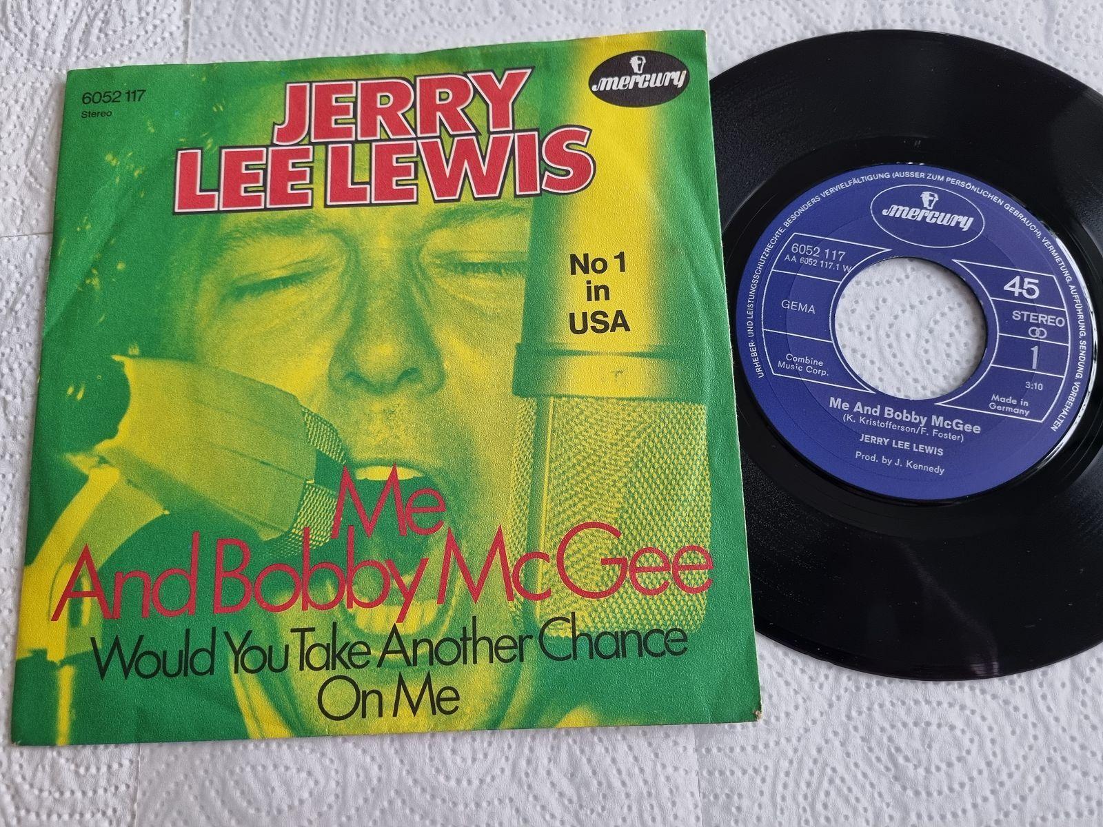 7"" Single Jerry Lee Lewis - Me and Bobby McGee Vinyl Germany