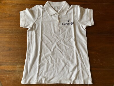 New - EBERHARD & CO Polo Shirt - White Color - Size M - For Women