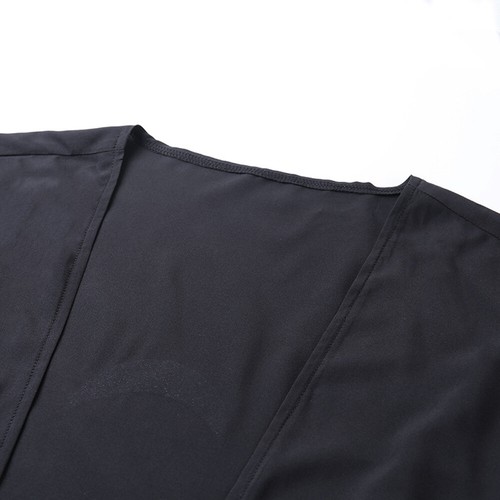 Halloween Damen T-Shirt Gothic Punk schwarz Umhang Tops Kostüm Kleidung Schal Kleid - Bild 9 von 12