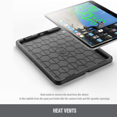 iPad Pro 2020&2018 Tablet Silicone Case Heavy Duty Shockproof Cover  Black