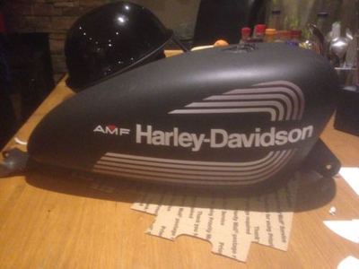 1976 FX FXE Tank Decal GRAY Super Glide 61491-76 for AMF Harley | eBay