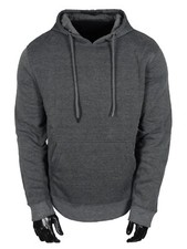 Hoodie Pullover Dark Gray Jacket Fleece Pull-Over Kangaroo Pocket SLIM FIT Hoody