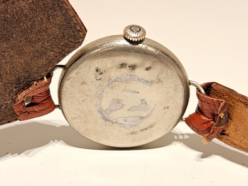 ANTIQUE TRENCH RARE WW1 BIG 39.5mm MILITARY SWISS MEN'S UNBRANDED WATCH - Picture 15 of 17