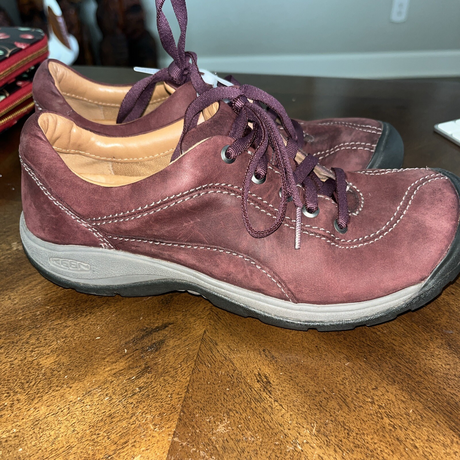 Scarpa casual Keen donna Presidio rossa taglia 6 5 pelle stringata bassa