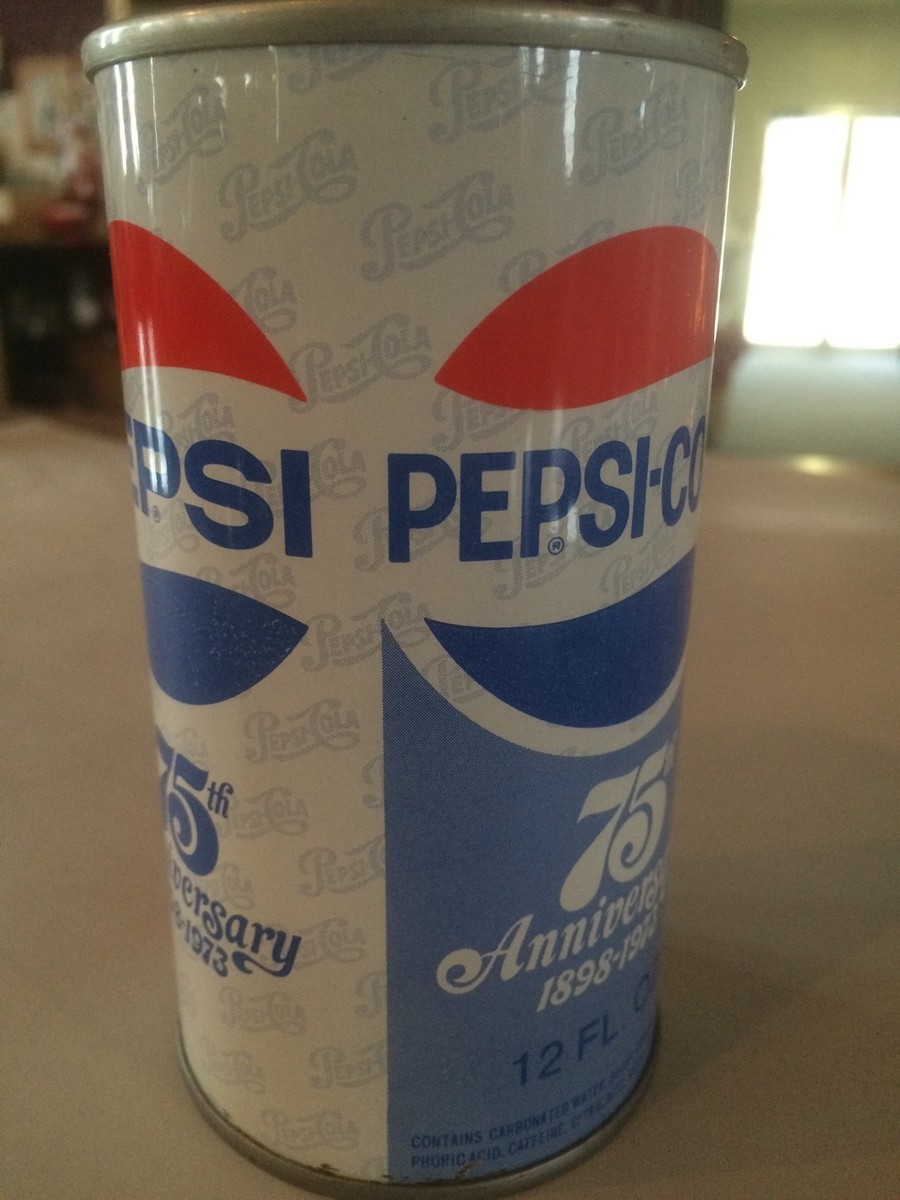 Pepsi 75th Anniversary 12oz Can | eBay