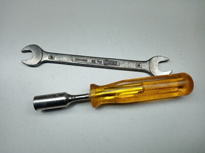 Vintage Gedore No.33PZ Nut Drivers 10mm Open Ended Wrench VBW No.39 Germany