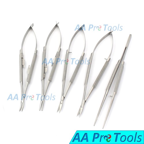 Microchirurgia Occhio Dentale Supporto Ago Castroviejo TC 5 Con - Foto 3