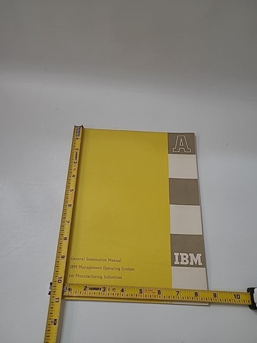 IBM General Information Manual Book Management Operating System Vintage 1960 AA - Picture 24 of 24