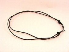 Genuine 2MM LEATHER Adjustable neck Collar CHOKER Sliding KNOT Cord NECKLACE