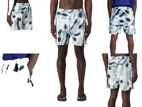 New Stone Island Nylon Metal Swim Short Trunks Lavender Shorts