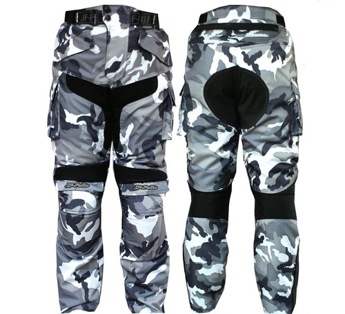 Pantalone Cordura Per moto Black/White Mimetico mod-3132 | eBay