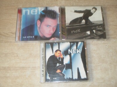 NEK 5 CD Musik Sammlung La Vita E + In Due + Lei ,Gil Amici E Tutto Il Resta +..
