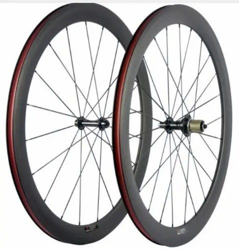 700C Carbon Full Road Bike Clincher Wheelset 38/50/60/88mm Wheels Basalt Brake - Picture 13 of 18