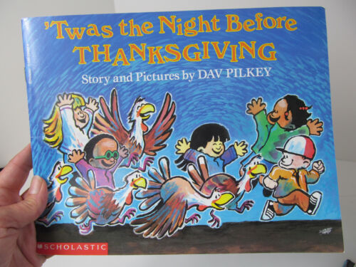 Kids Thanksgiving Books 6 Lot Scholastic Clifford Arthur Twas the Night Before K - Picture 8 of 9