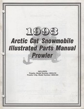 1993 ARCTIC CAT SNOWMOBILE PROWLER PARTS MANUAL P/N 2254-857 141