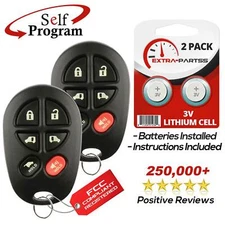 2 For 2004 2005 2006 2007 2008 Toyota Sienna Remote Keyless Entry Car Key Fob