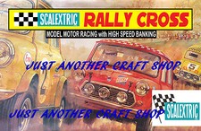 Scalextric Mini Cooper Rally Cross A3 Size Poster Advert Leaflet Shop Sign