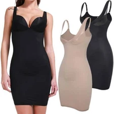 Women Full Slip Underdress Shapewear Tummy Control Bodysuit Comfort Body Shaper