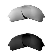 Walleva Titanium Black Polarized Lenses For Smith Optics Parallel D-Max