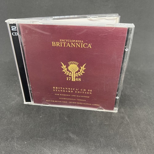 Encyclopaedia Britannica 2 CD set 98 Standard edition International Version - Afbeelding 1 van 6