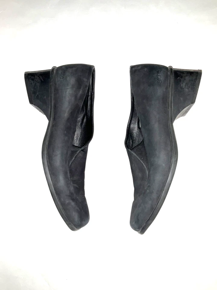 Mocasines sin cordones de gamuza negros Arche para mujer talla 40 Foto 3 de 4