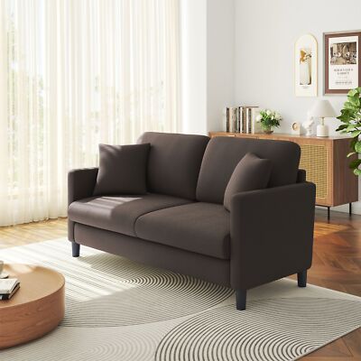 Modern 2-Sitzer Sofa Couch Love Seat Sofa Couch Lounge Armrest mit Pillows 165cm