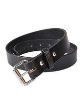 P B Harness Full Grain Leather Belts in Black 46-80